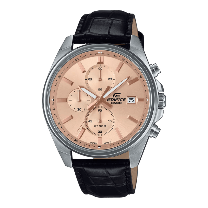 Casio Edifice EFV-610EL-5A Chronograph Black Leather Men Watch