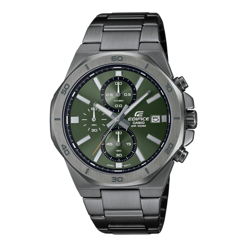 Casio Edifice EFV-640DC-3AV Sport Chronograph Green Steel Men Watch