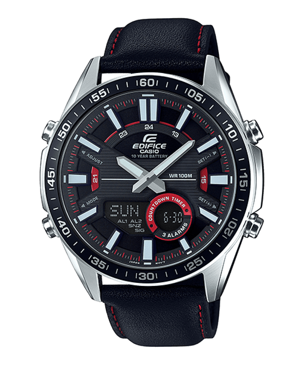 Casio Edifice EFV-C100L-1AV Chronograph Leather Men Watch Malaysia