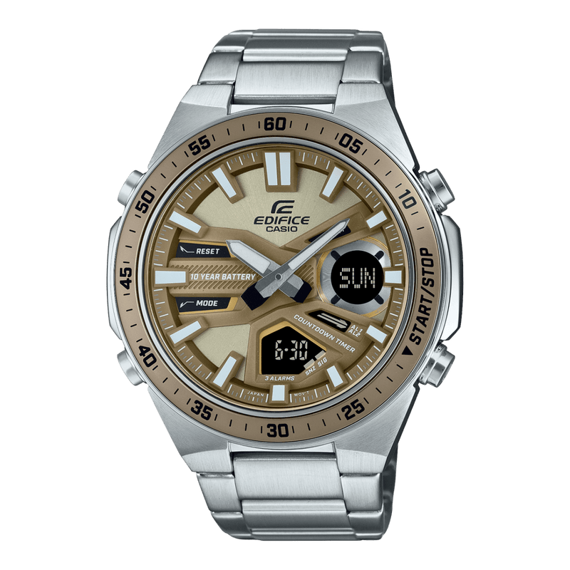 Casio Edifice Analog-Digital EFV-C110D-5A Stainless Steel Men Watch 