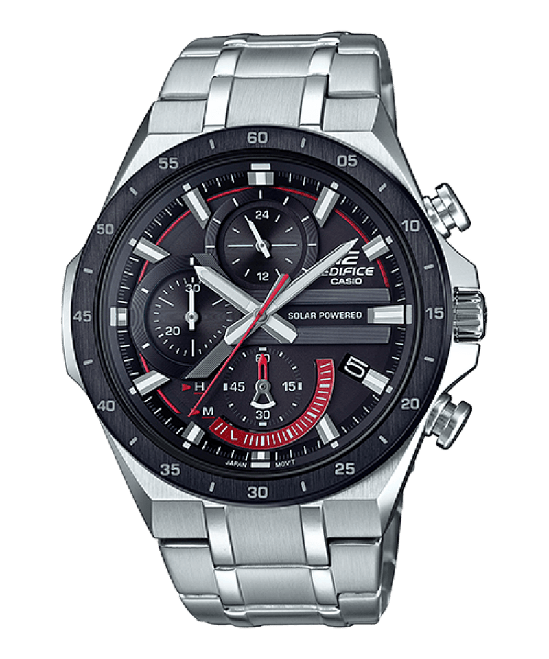 Casio Edifice EQS-920DB-1AV Solar Powered Chronograph Black Men Watch