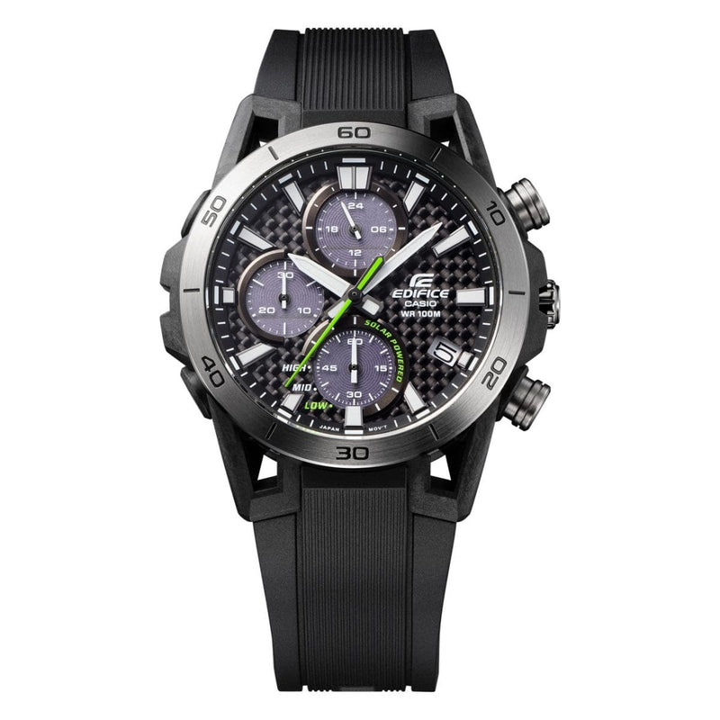 Casio Edifice EQS-960PB-1AV Chronograph Black Resin Men Watch Malaysia