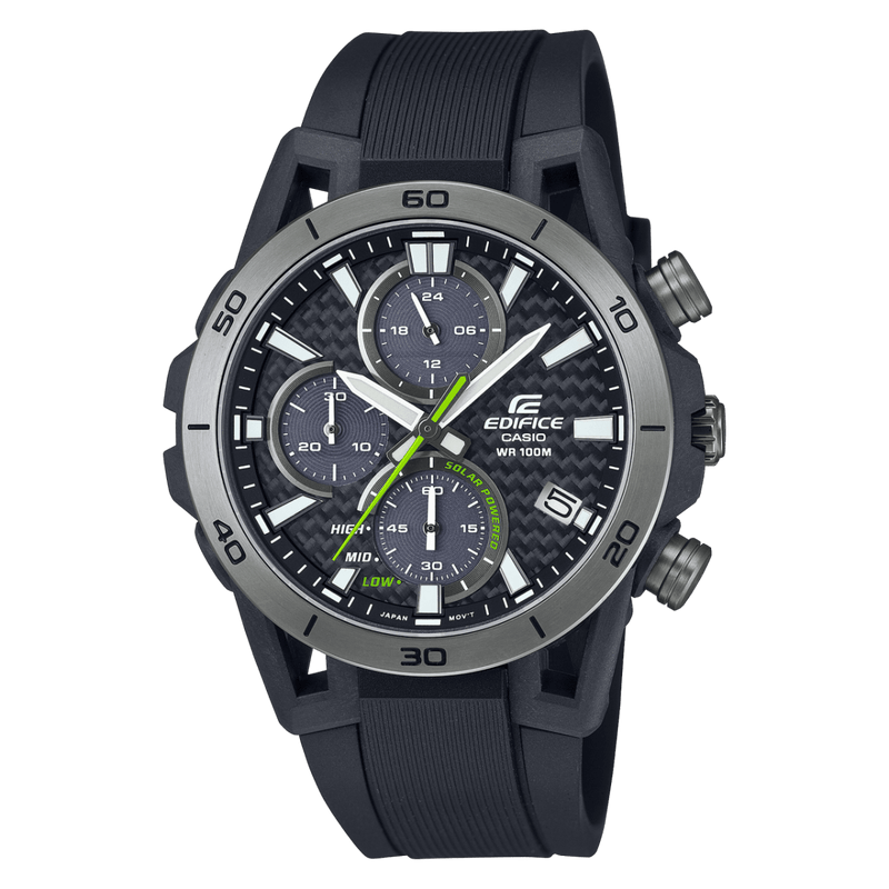 Casio Edifice EQS-960PB-1AV Chronograph Black Resin Men Watch Malaysia