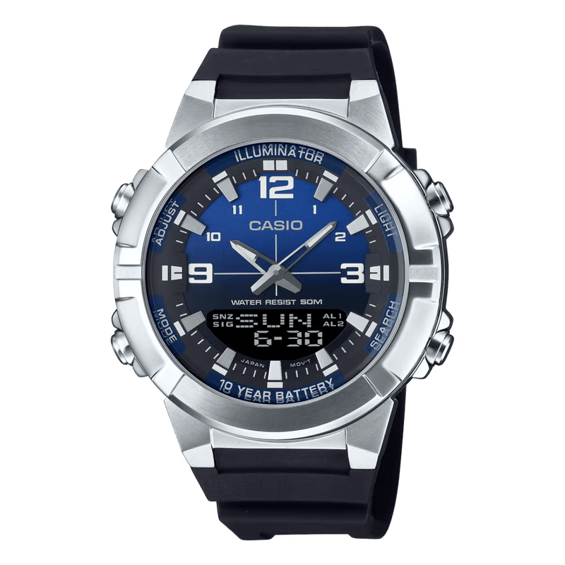 Casio Enticer AMW-870A-2A Analog-Digital Black Resin Men Watch