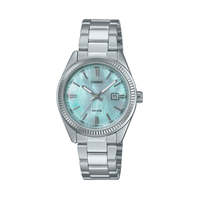 Casio Enticer LTP-1302DS-2AV Mother Of Pearl Dial Steel Women Watch