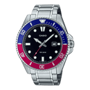 Casio Enticer Duro MDV-107D-1A3V Pepsi Stainless Steel Men Watch