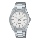 Casio Enticer MTP-1302DA-7A Matte White Dial Stainless Steel Men Watch