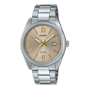 Casio Enticer MTP-1302DD-9AV Beige Dial Stainless Steel Men Watch