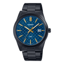 Casio Enticer MTP-VD03B-2A Black Blue Stainless Steel Men Watch