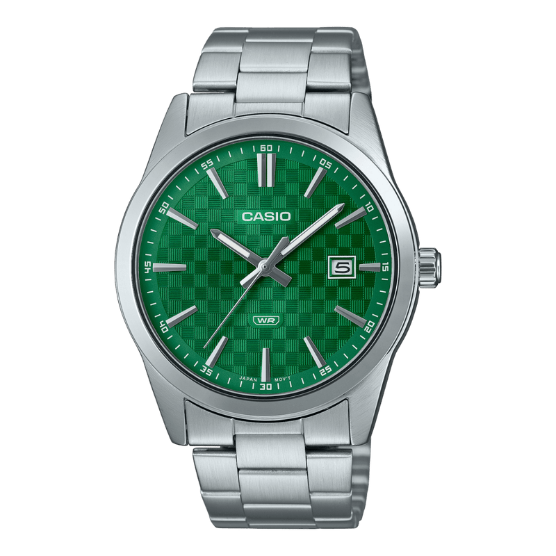 Casio Enticer MTP-VD03D-3A1 Dark Green Stainless Steel Men Watch