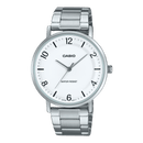 Casio Enticer MTP-VT03D-7B White Dial Stainless Steel Men Watch