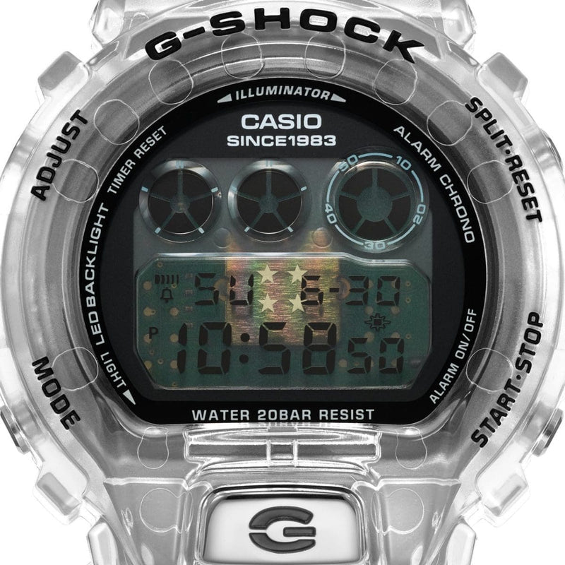 Casio G-Shock DW-6940RX-7D 40th anniversary Clear Remix Men Watch 