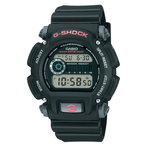Casio G-Shock DW-9052-1V Black Resin Round Digital Men Watch