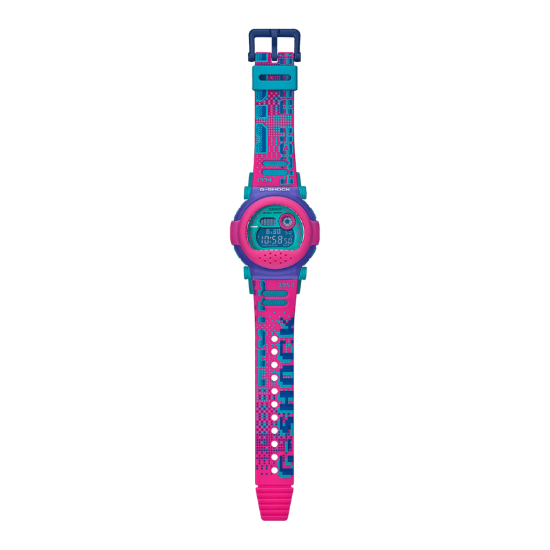 Casio G-Shock G-B001RG-4D Blue Dial Pink Purple Resin Strap Men Watch 