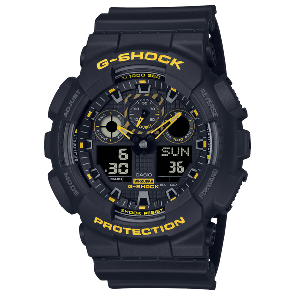 Casio G-Shock GA-100CY-1A Analog-Digital Black Resin Strap Men Watch 