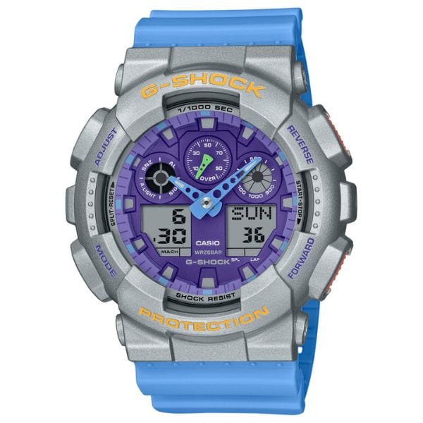 Casio G-Shock GA-100EU-8A2 Colourful Analog-Digital Men Watch