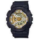 Casio G-Shock GA-110CD-1A3 Gold Dial Black Resin Strap Men Watch