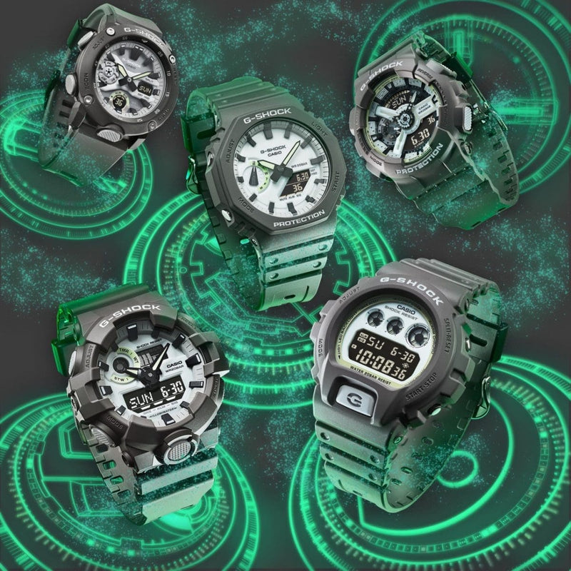 Casio G-Shock GA-110HD-8A LuminesCasio G-Shock GA-110HD-8A Analog-Digital Luminous Grey Resin Men Watchcent Water Resistance Men Watch