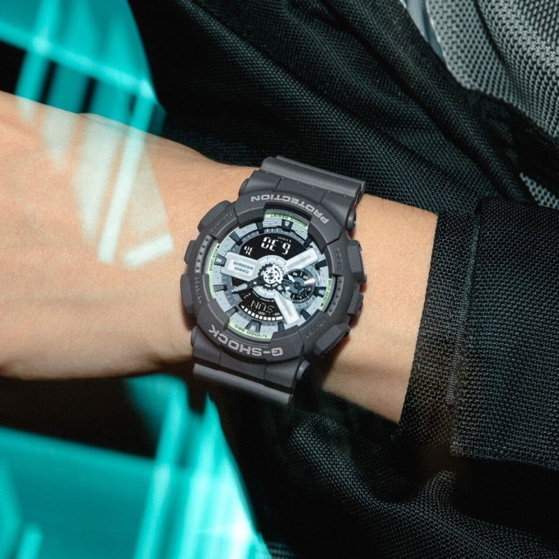 Casio G-Shock GA-110HD-8A Analog-Digital Luminous Grey Resin Men Watch