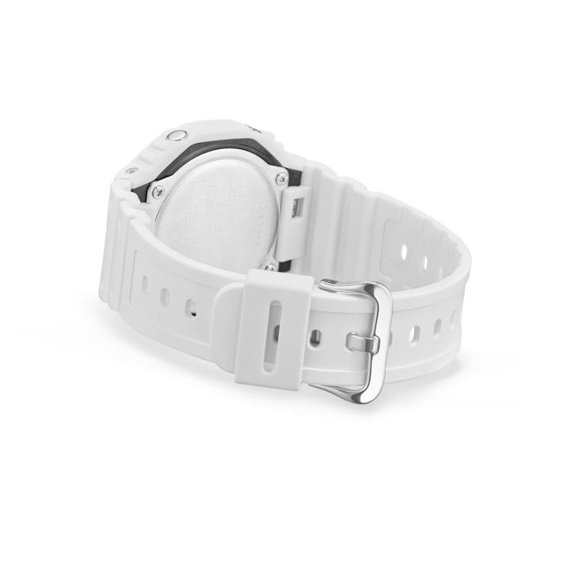 Casio G-Shock GA-2100-7A7 Full White Resin Strap Monochrome Men Watch 