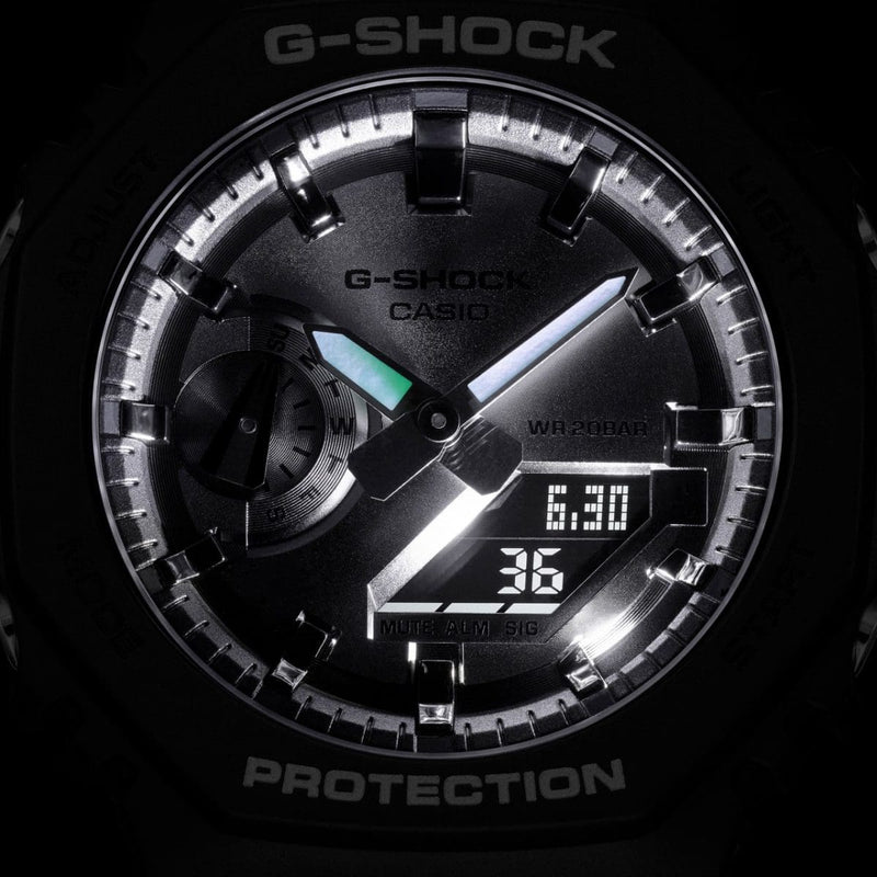 Casio G-Shock GA-2100SB-1A Analog-Digital Black Resin Strap Men Watch 