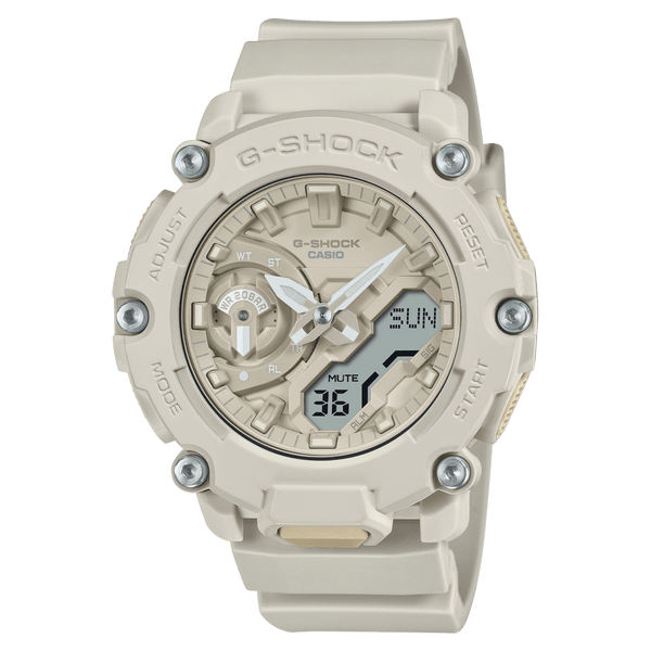 Casio G-Shock GA-2200NC-7A Analog-Digital White Resin Strap Men Watch 