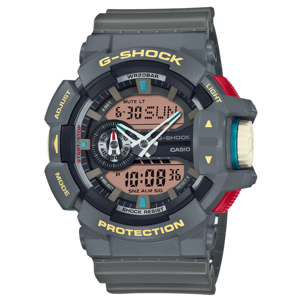 Casio G-Shock GA-400PC-8A Analog-Digital Grey Resin Strap Men Watch