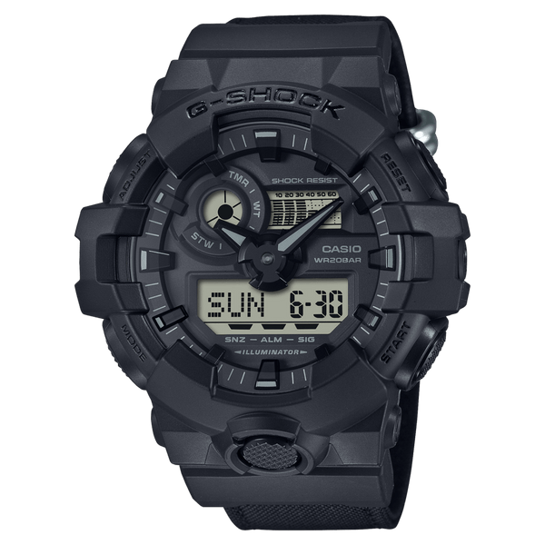 Casio G-Shock GA-700BCE-1A Analog-Digital Black Resin Strap Men Watch 