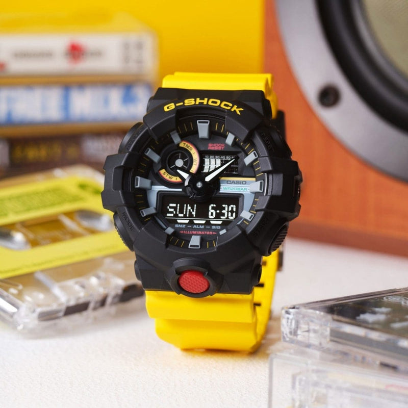 Casio G-Shock GA-700MT-1A9 Yellow Analog-Digital Men Watch