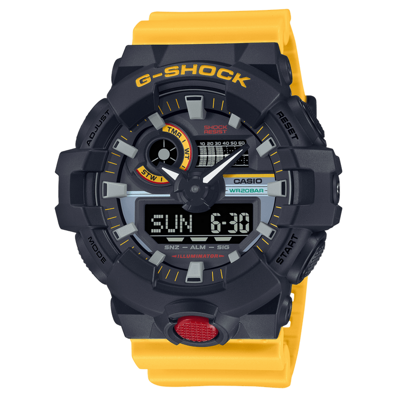 Casio G-Shock GA-700MT-1A9 Yellow Analog-Digital Men Watch