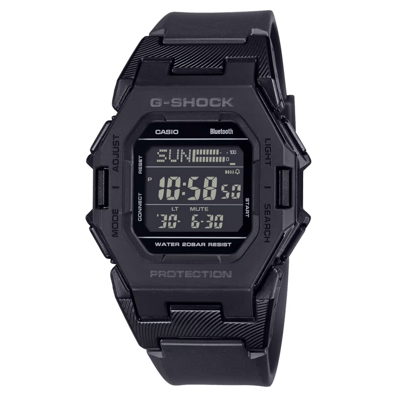 Casio G-Shock GD-B500-1 All Black Square Digital Bluetooth Men Watch