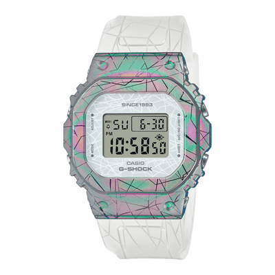 Casio G-Shock GM-S5640GEM-7DR White Resin Multi Dial Women Watch