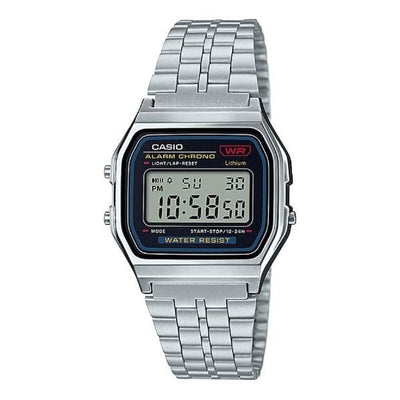 Casio Vintage A159WA-N1 Square Silver Digital Unisex Watch