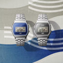 Casio Vintage A159WEVJ-2 Blue Japan Seigaiha Digital Unisex Watch