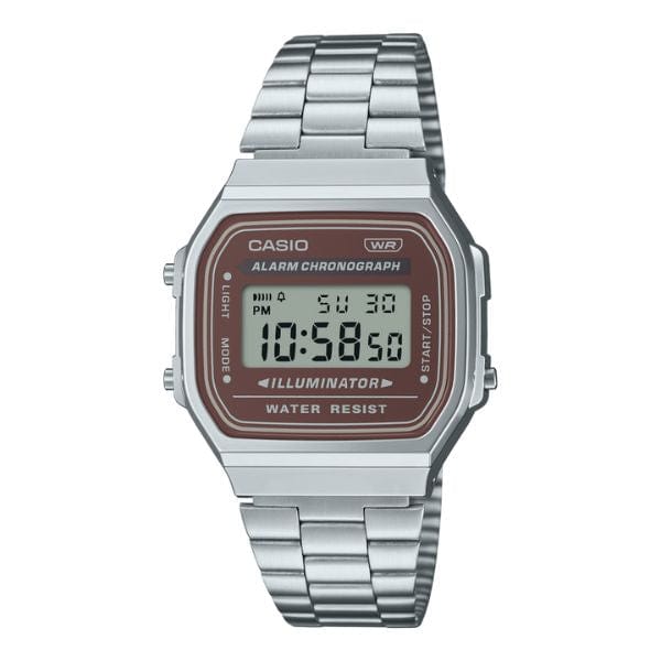 Casio Vintage A168WA-5AY Stainless Steel Unisex Digital Watch