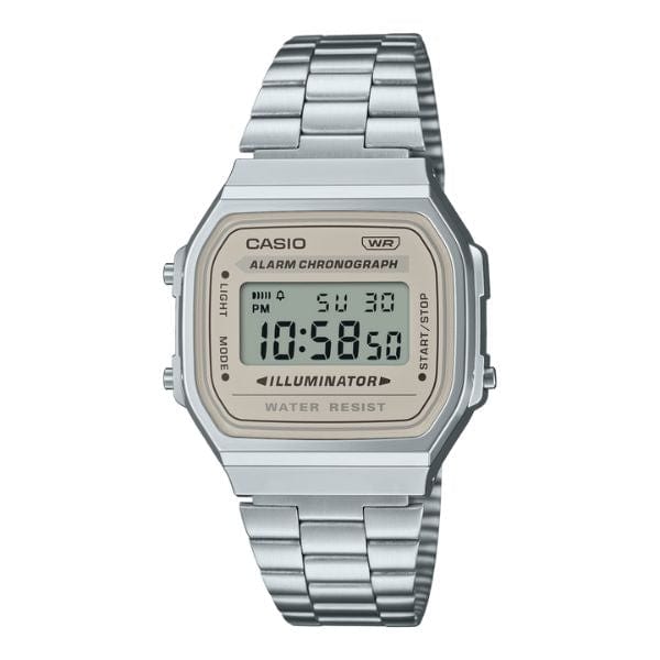 Casio Vintage A168WA-8AY Stainless Steel Unisex Digital Watch