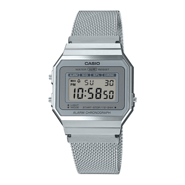 Casio Vintage A700WM-7A Silver Stainless Steel Unisex Watch Malaysia 