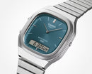 Casio Vintage AQ-240E-3AD Green Dial Stainless Steel Unisex Watch