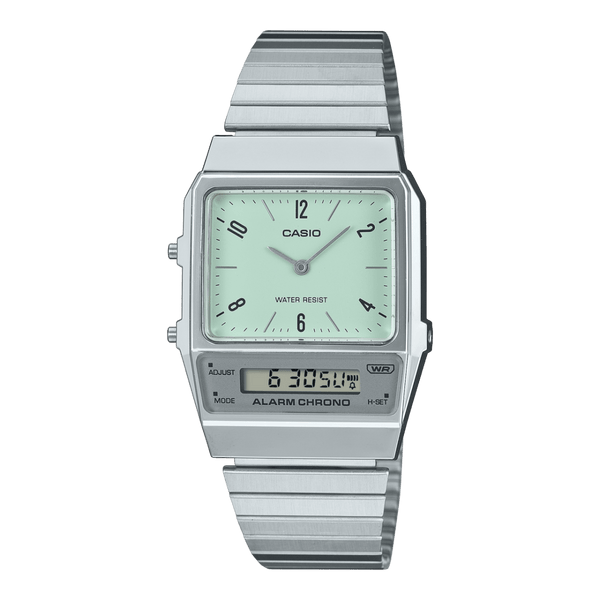 Casio Vintage AQ-800E-3A Stainless Steel Green Unisex Watch Malaysia