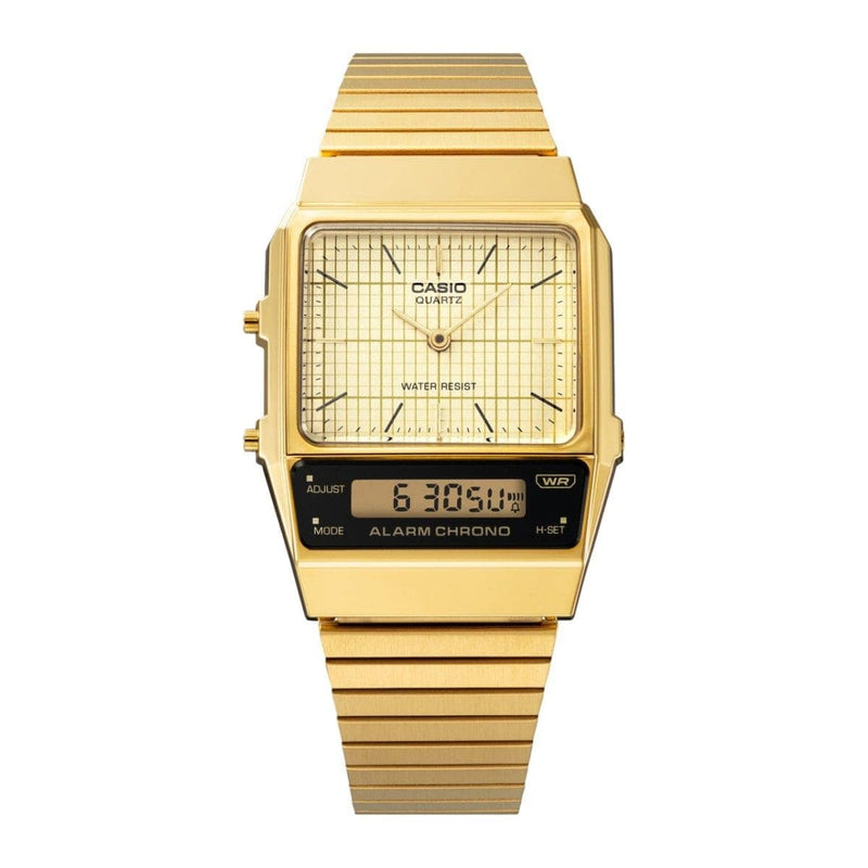 Casio Vintage AQ-800EG-9A Stainless Steel Gold Unisex Watch