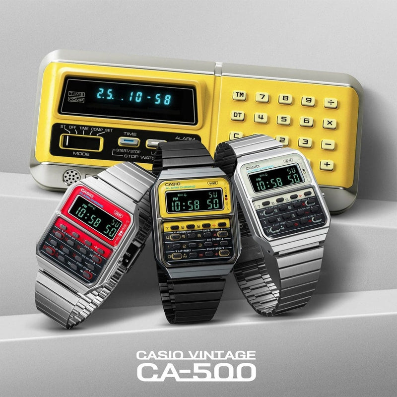 Casio Vintage CA-500WE-4B, CA-500WEGG-9B, CA-500WE-7B