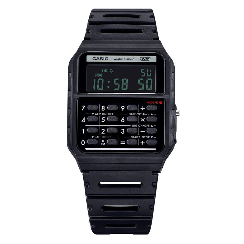 Casio Vintage CA-53WB-1B Calculator Black Dial Resin Band Unisex Watch