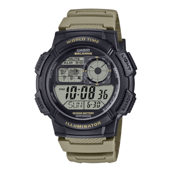 Casio Youth AE-1000W-5A Water Resistant Resin Band Unisex Watch