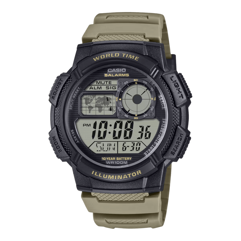 Casio Youth AE-1000W-5A Water Resistant Resin Band Unisex Watch