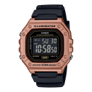 Casio Youth W-218HM-5BV Rose Gold Bezel Digital Unisex Watch Malaysia 
