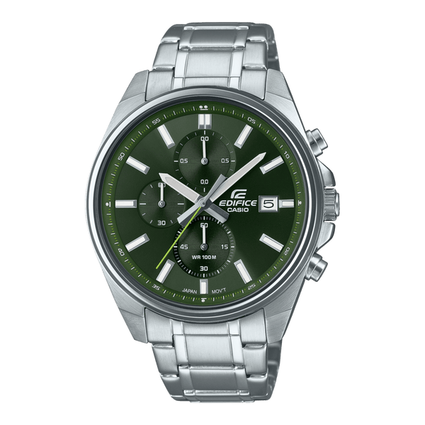 Casio Edifice EFV-610D-3CV Chronograph Green Steel Men Watch Malaysia 