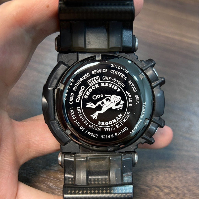 [Pre-Owned] Casio G-Shock Frogman GWF-D1000-1 Triple Sensor Carbon Fiber Sapphire Men Watch