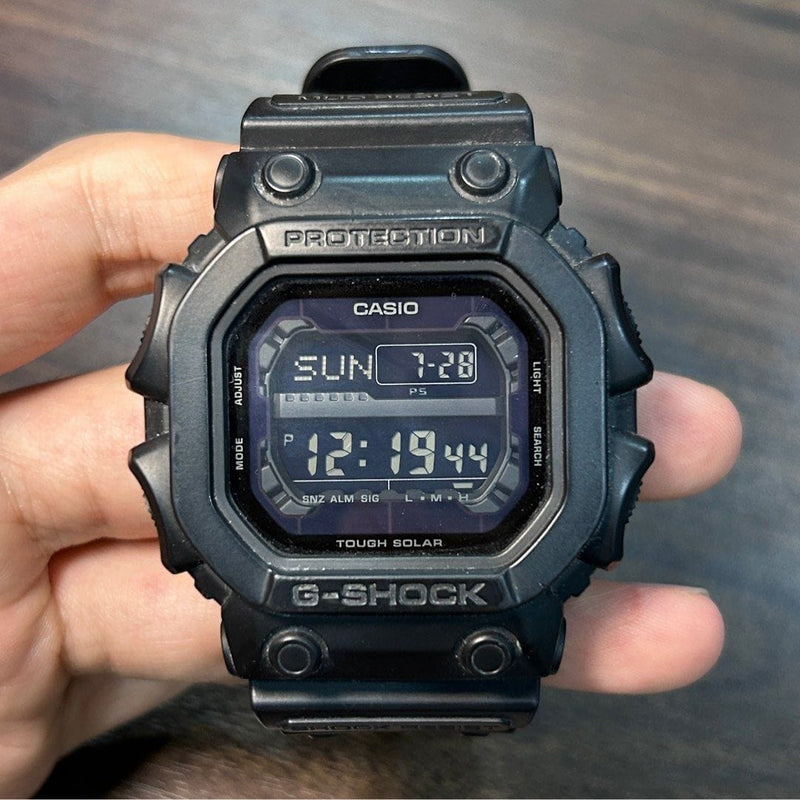 [Pre-Owned] Casio G-Shock King GX-56BB-1 All Black Tough Solar Men Watch