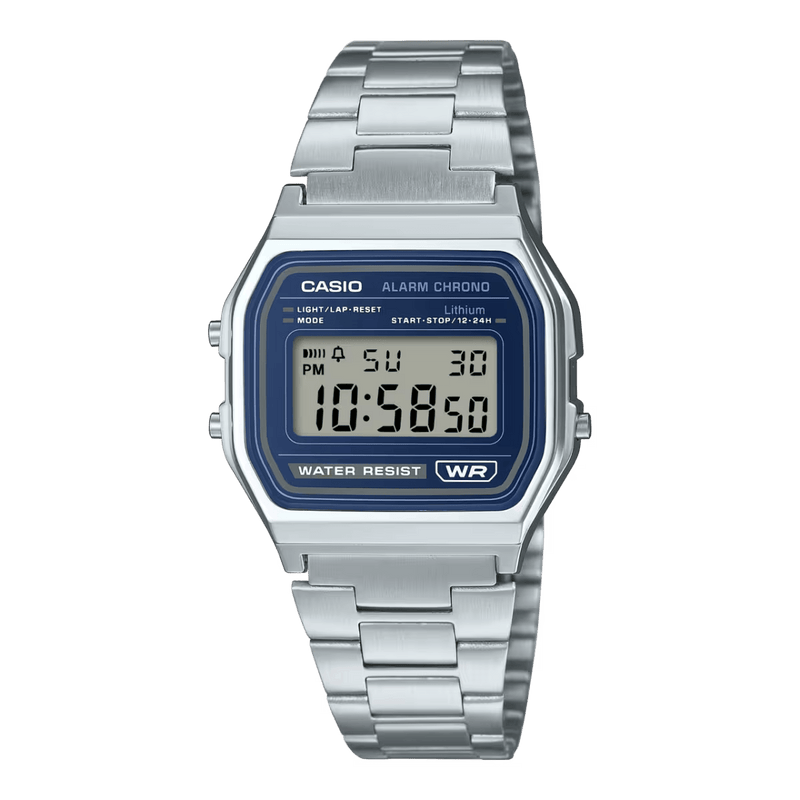 Casio Vintage A158WEA-2  Silver Stainless Steel Unisex Watch