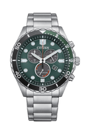 Citizen Eco-Drive AT2561-81X Chronograph Green Dial Men Watch